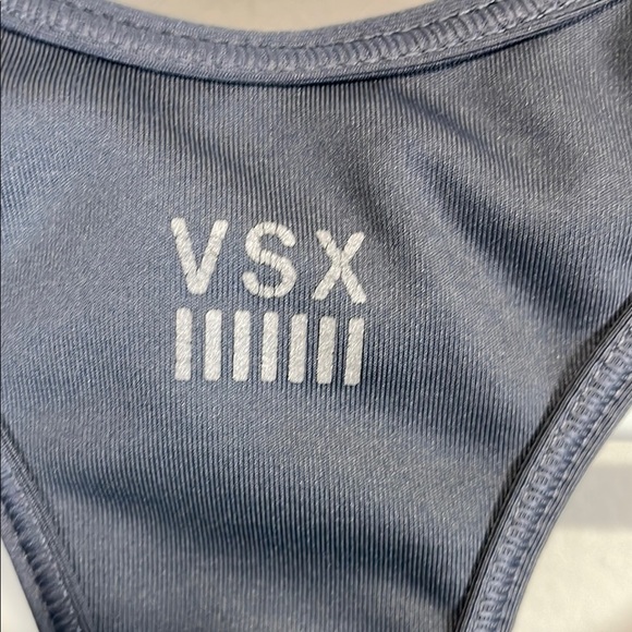 VSX Victoria Secret Gray Sports Bra Medium Support Performance Fabric - Picture 6 of 8